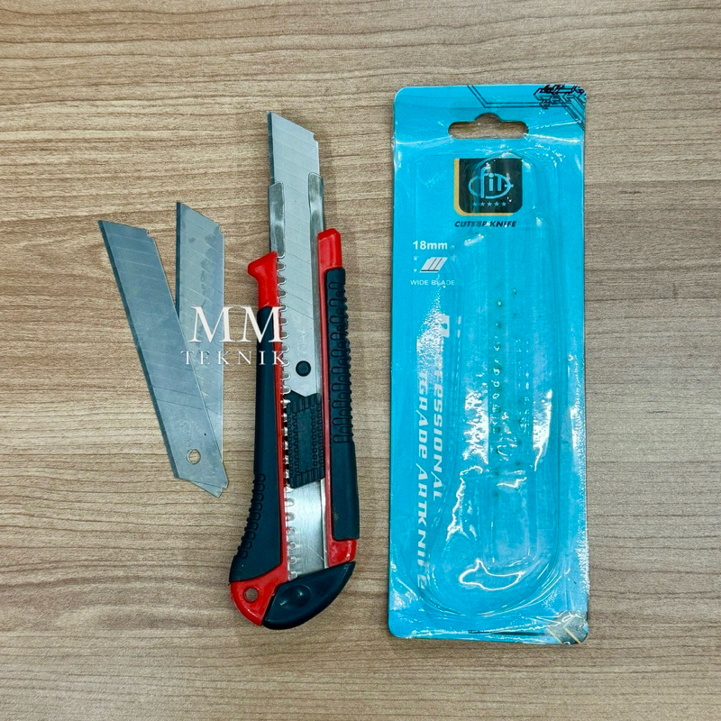 

Pisau Cutter 3 Mata FIT Cutter Knife