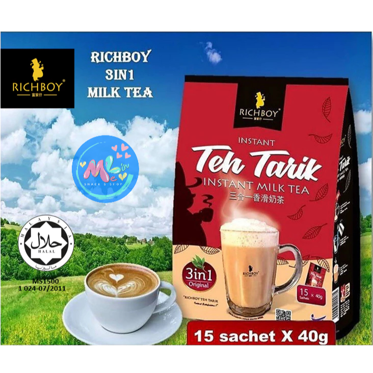 

RICHBOY Teh Tarik teh tarek malaysia 3in1 600g (40g x 15 sachets)