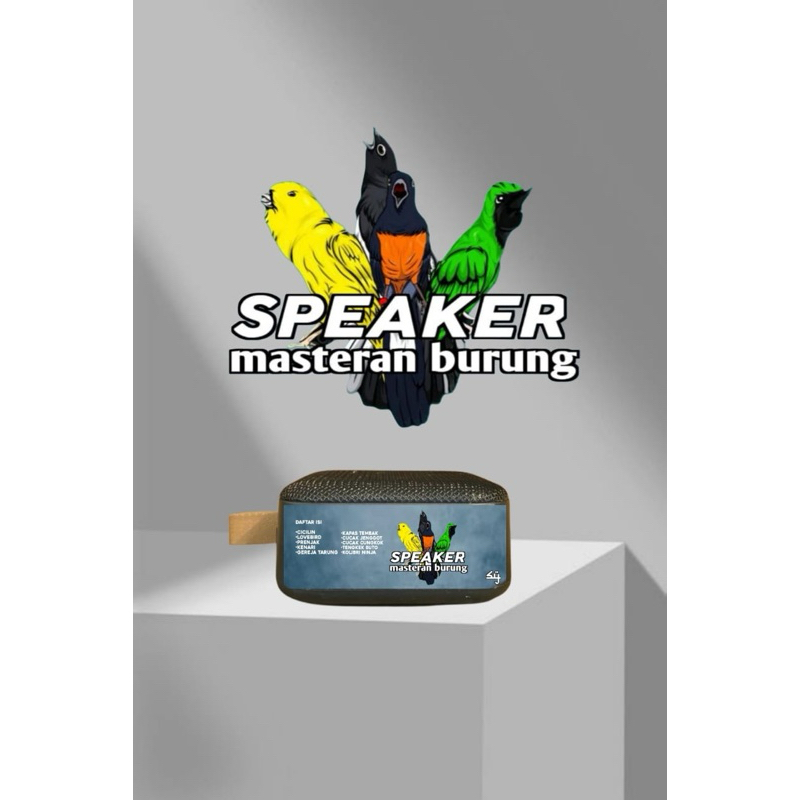 MP3 speaker masteran burung 10 suara inti burung