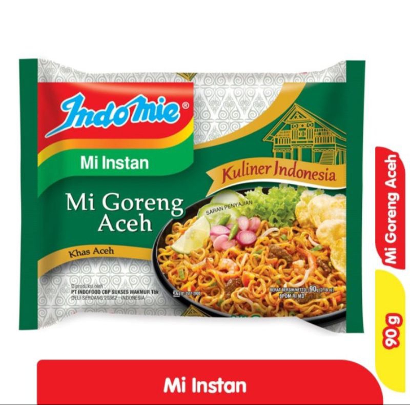 

Indomie Mi Instan Goreng Aceh 10pcs X 90 g
