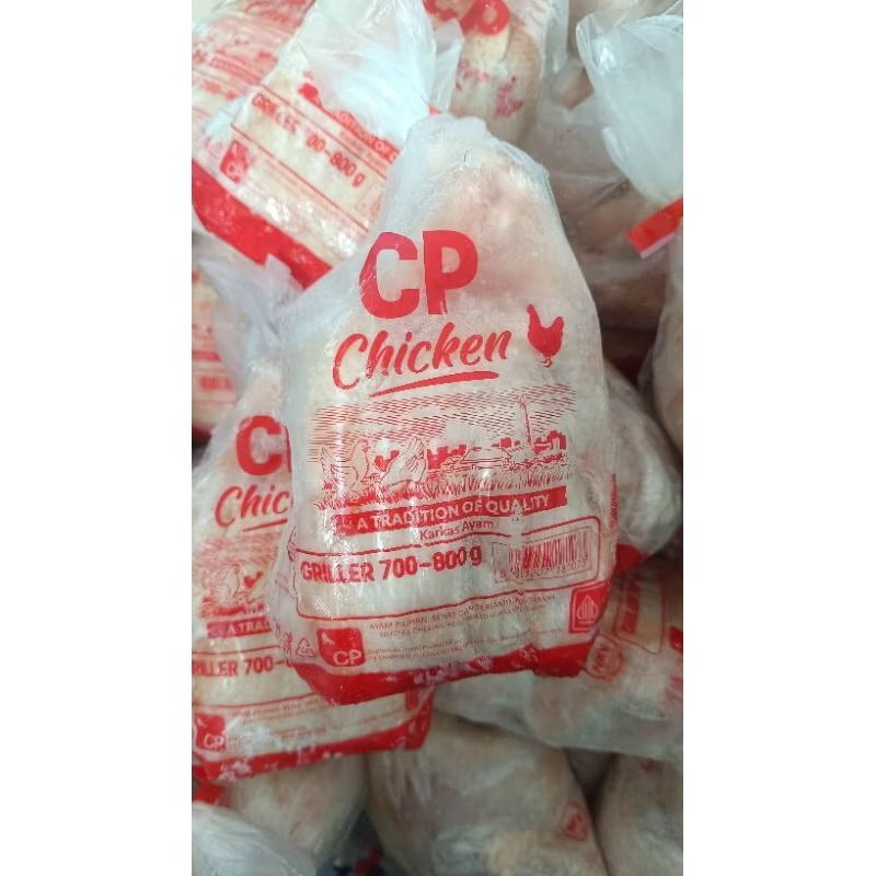 

Ayam CP Griller uk 700-800gr utuh bersih halal