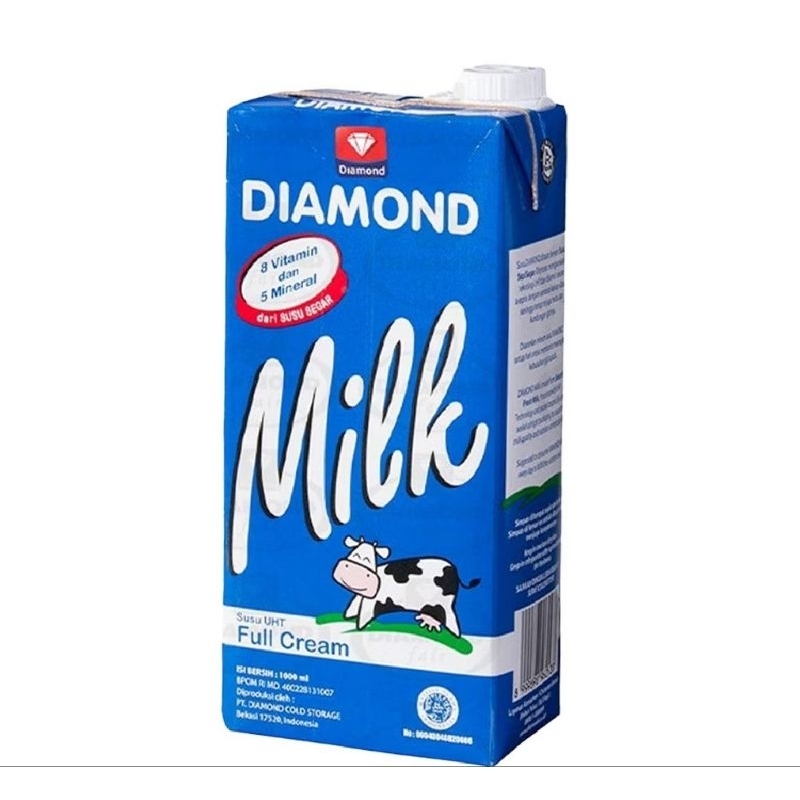 

Diamond Susu UHT Full Cream 1000 ml/1 liter
