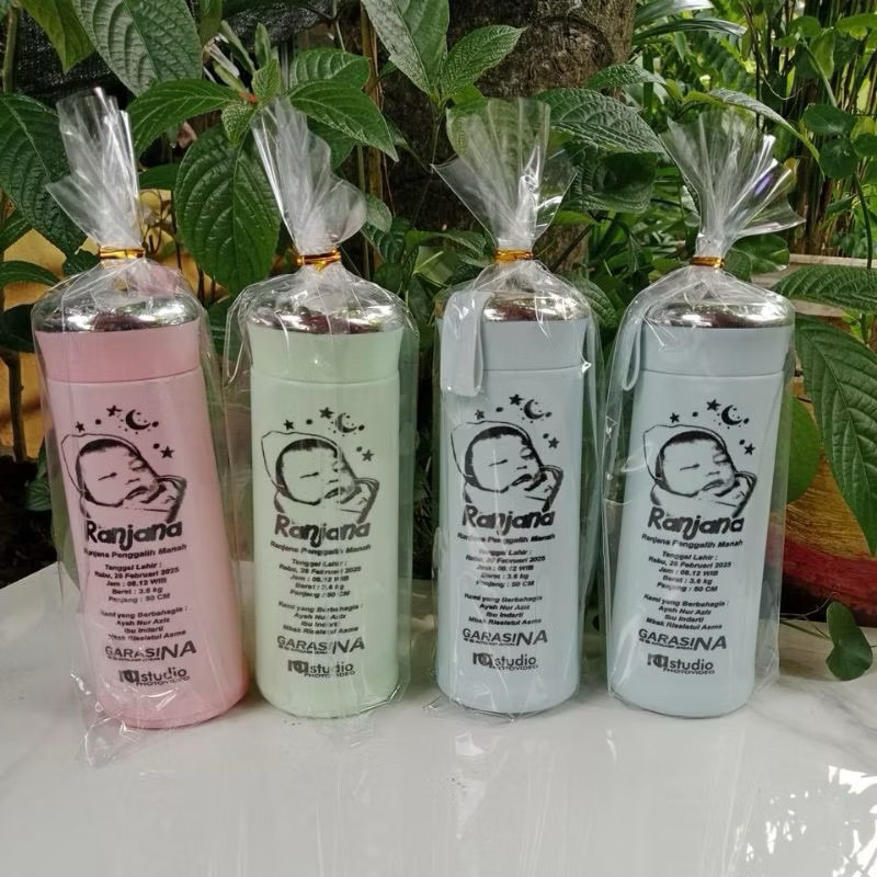 Botol nice custom nama kemas plastik