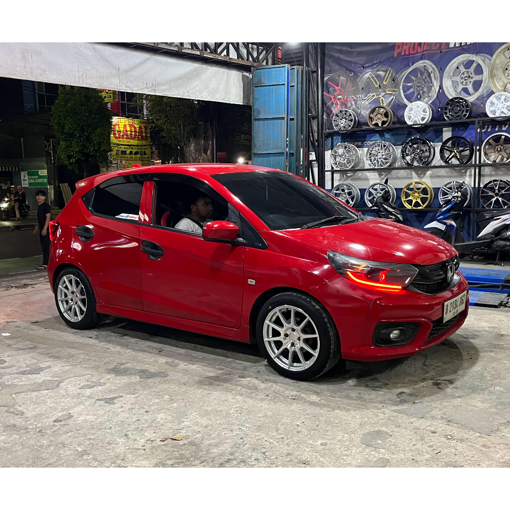 PAKET VELG PLUS BAN ACCELERA 195 50 R16 UNTUK MOBIL BRIO USE VELG HSR RAI-S2 RING 16