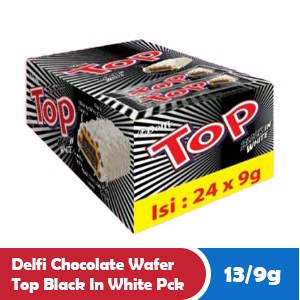 

DELFI CHOCOLATE WAFER TOP BLACK IN WHITE