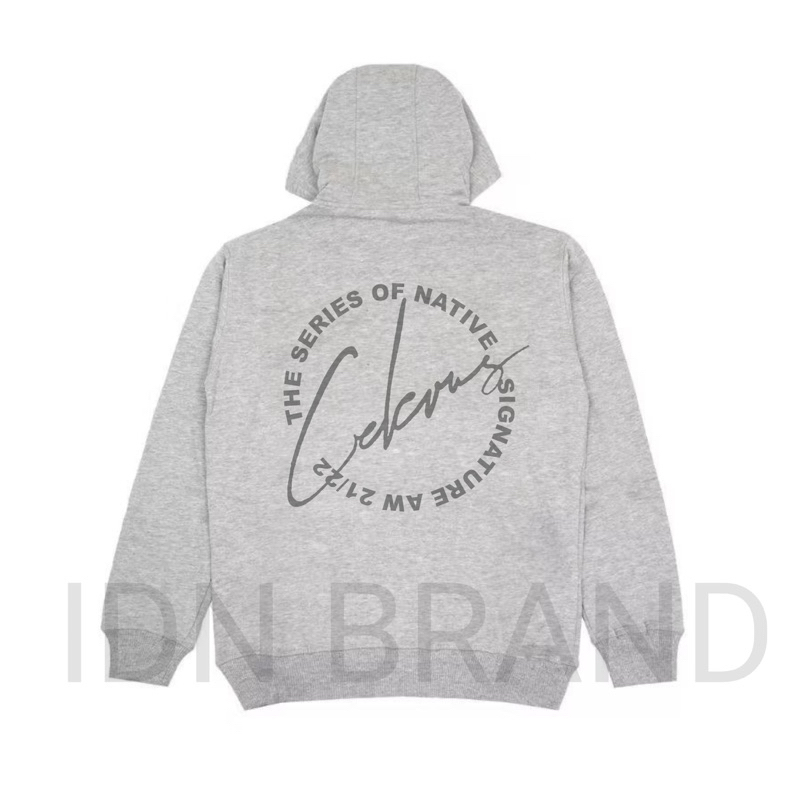 Celcius Hoodie Grey Oval Back Sweater