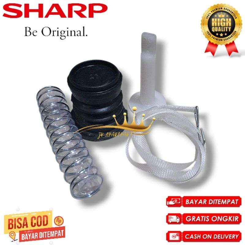 ES-T65M SET SEAL KARET PEMBUANGAN AIR MESIN CUCI SHARP 2 TABUNG 1 SET