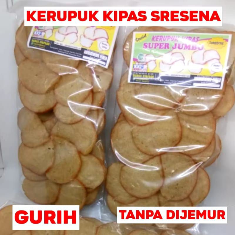 

(4 Bungkus) Kerupuk Kipas Asli Madura