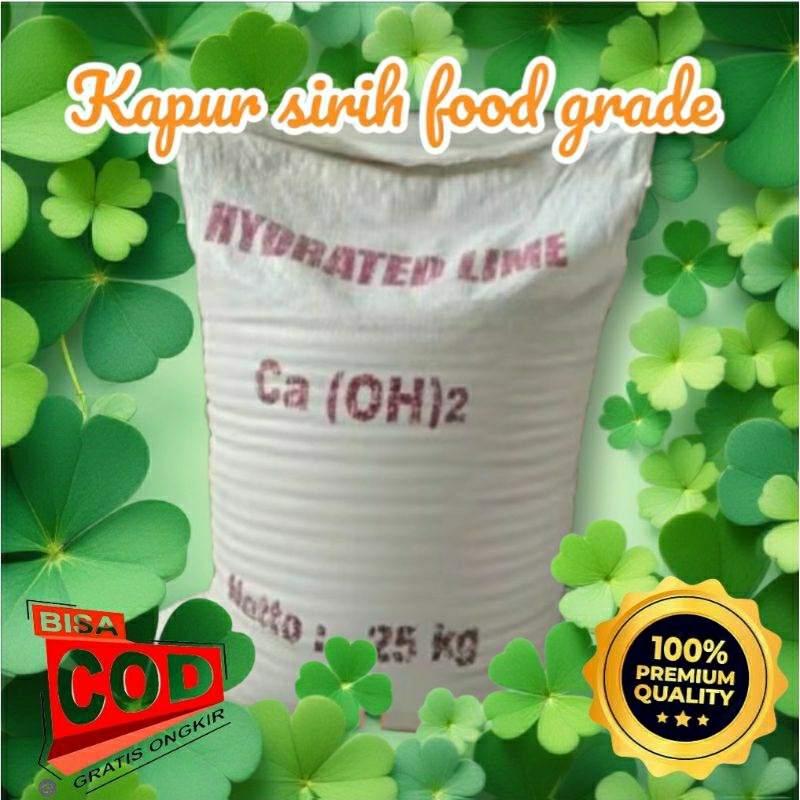 

kapur sirih foodgrade 1 sak 25 kg