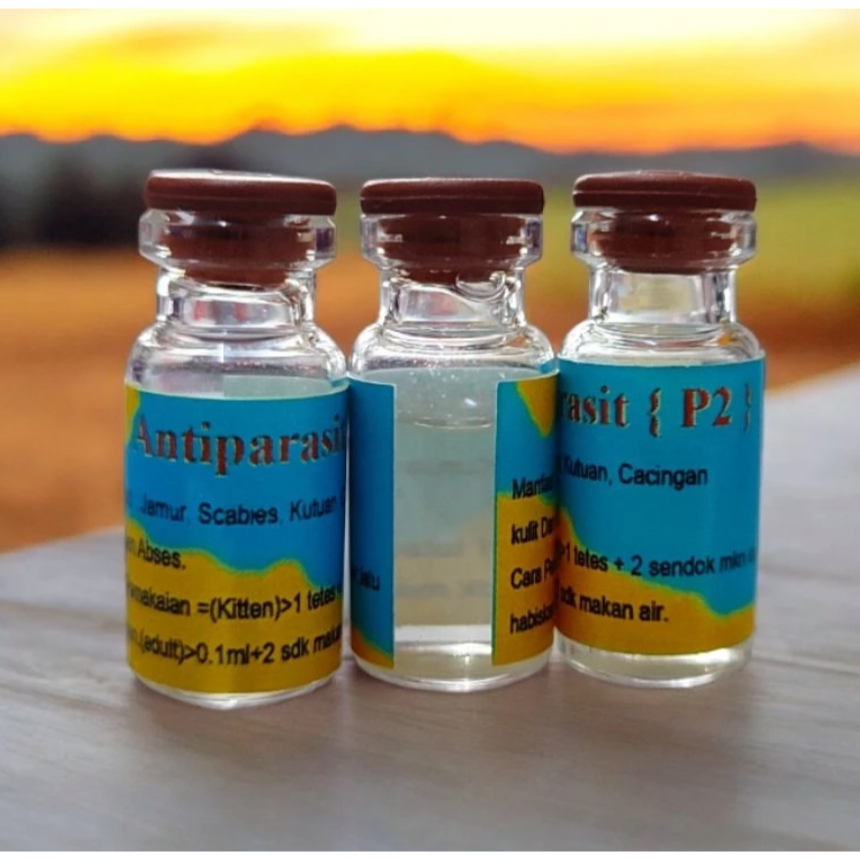 OBAT VITAMIN KUCING MINUM ORIGINAL P2 UNTUK KUTU,JAMUR,SCABIES DAN PENYAKIT KULIT LAINNYA / OBAT JAM