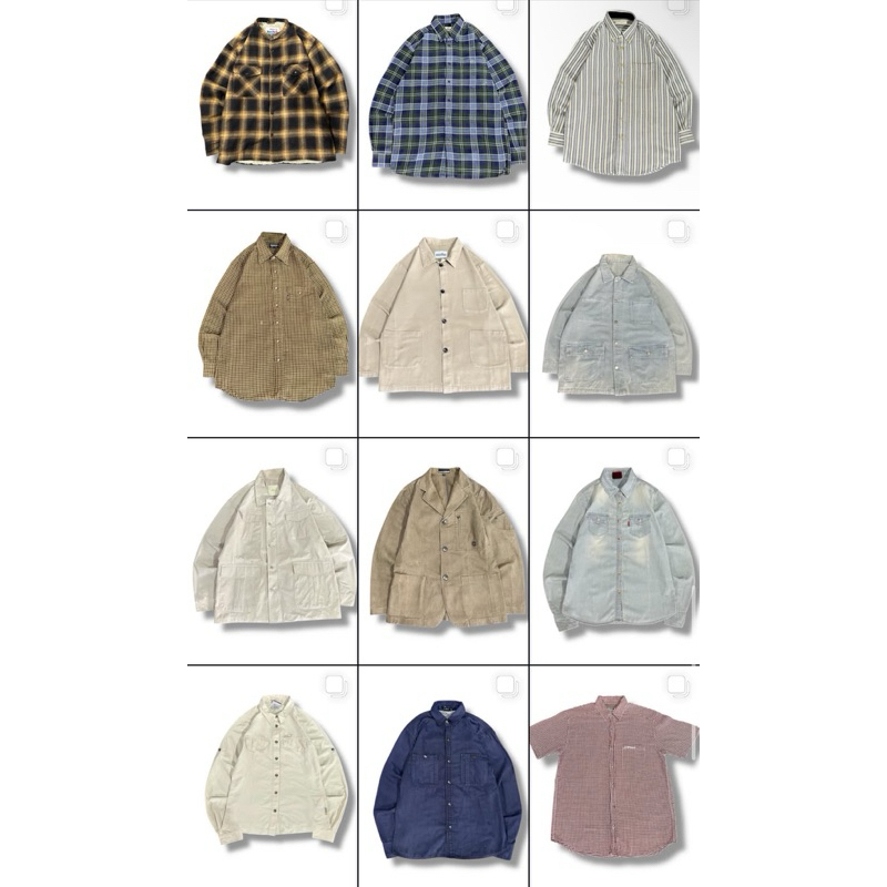 Kemeja second / thrift kemeja / flannel y2k / flannel vintage / flannel cras cowo / flannel brand / 