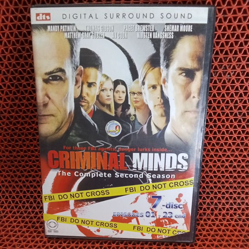 DVD CRIMINAL MINDS the complete second season 7bdiscvepisode 1 SD 23 Tamat ORI PABRIK