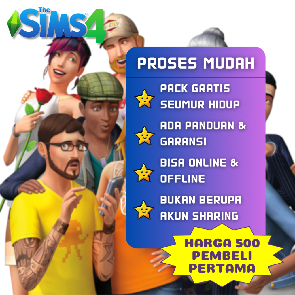 [GRATIS UPDATE SELAMANYA] THE SIMS 4 ORIGINAL FULL PACK + ALL DLC TUTORIAL
