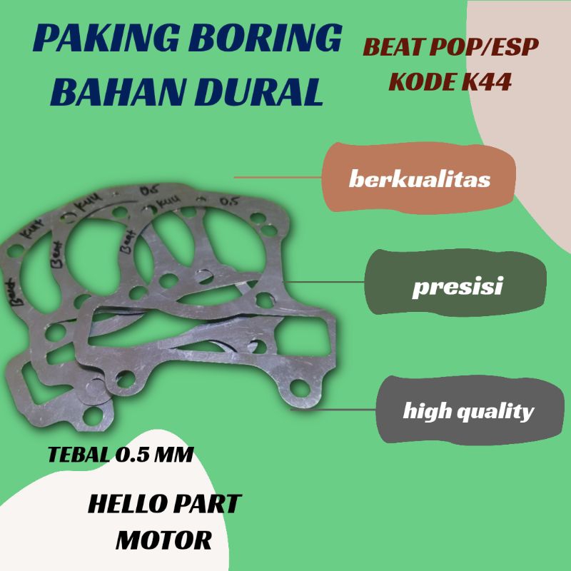 PAKING STROKE PAKING BORING BEAT POP BEAT ESP KODE K44 BAHAN DURAL ALUMUNIUM
