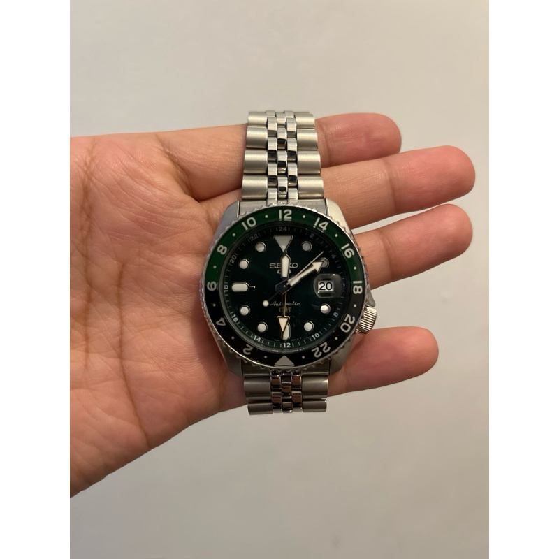 Jam Second Tangan Seiko 5 GMT Seri SSK035KI Pemakaian 3 Bulan Ori 100%