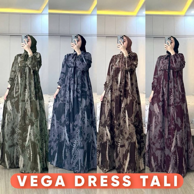 Dress Busana Muslim Motif Bunga