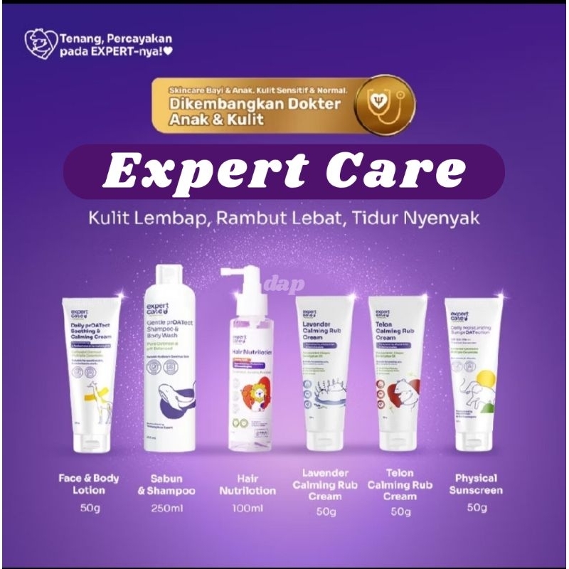 EXPERT CARE BY TENTANG ANAK - Skincare Bayi dan Anak - Pelembab Hair Nutrilotion Sunscreen Sabun Sha
