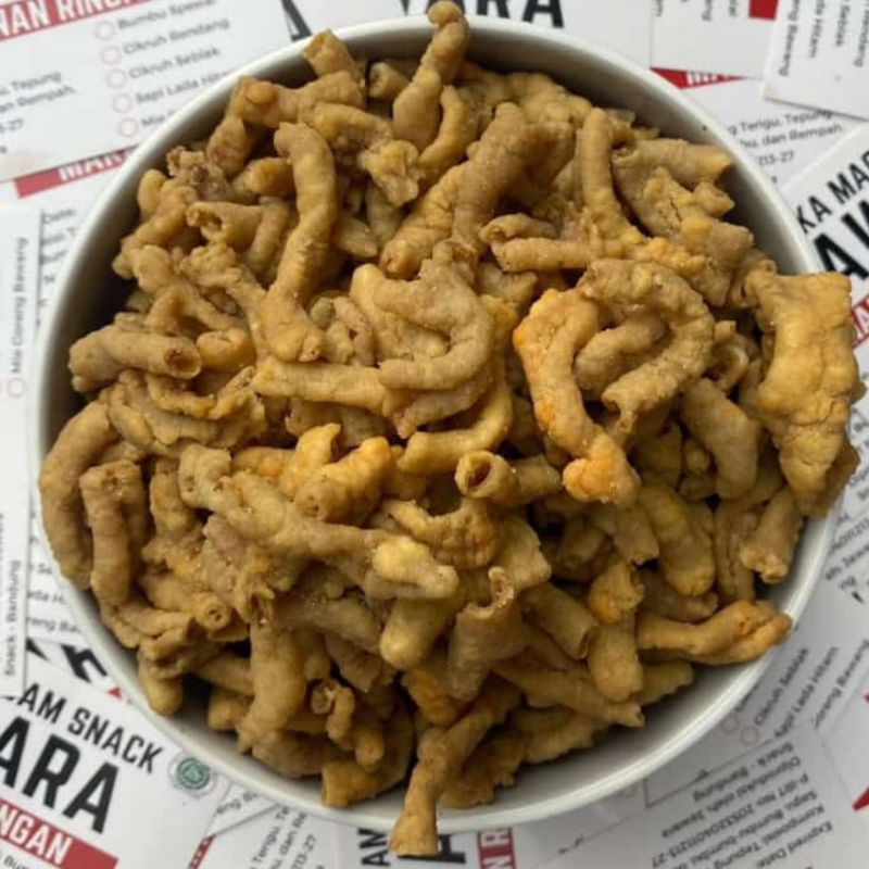 

1Kg Kripik Usus Original/Pedas Dj