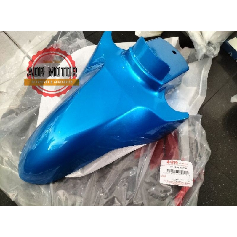 spakbor depan suzuki nex karbu Nex fi pertama warna biru original sgp