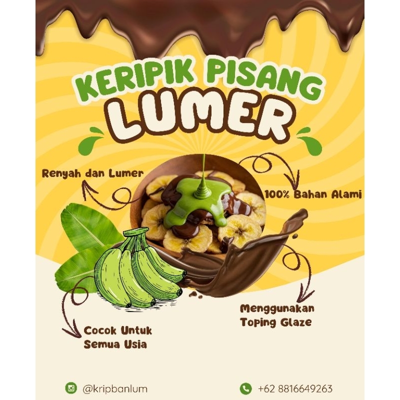 

Keripik pisang lumer renyah dan manis