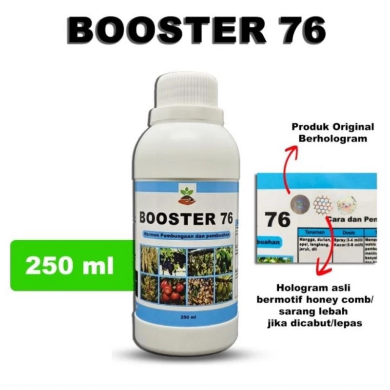 Booster 76 100 ml Hormon pembungaan dan pembuahan - Hormon dan pupuk buah dan Tanaman bunga pohon