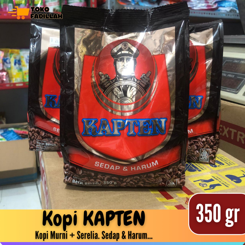 

Kopi KAPTEN 350 gr - Kopi Bubuk Sedap & Harum