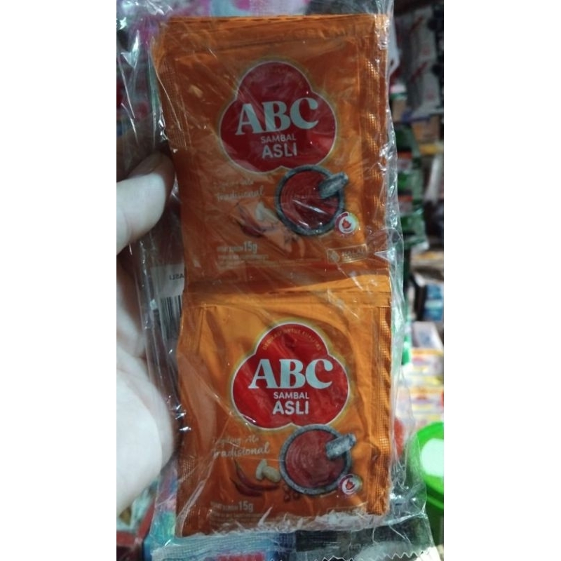 

ABC sambal asli 15gr, saus ABC, sambal serbaguna, sambal instant, sambal kemasan, sambal