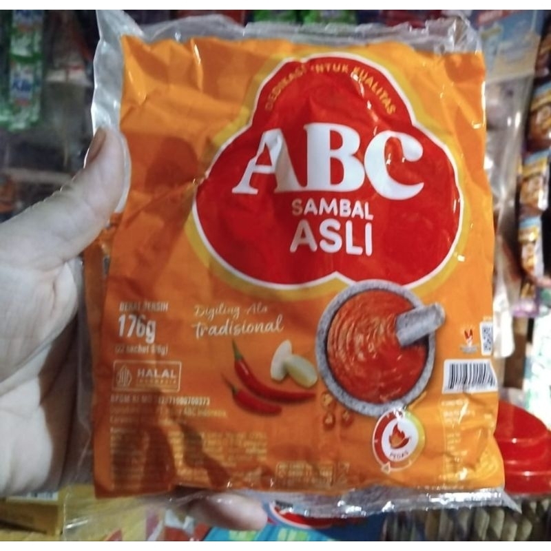 

ABC SAMBAL ASLI, saus stick, saus kemasan, sambal serbaguna, sambal ksmasan, saus kemasan kecil