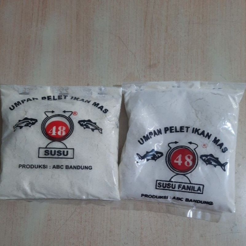 umpan pelet ikan mas 48 susu & susu vanila