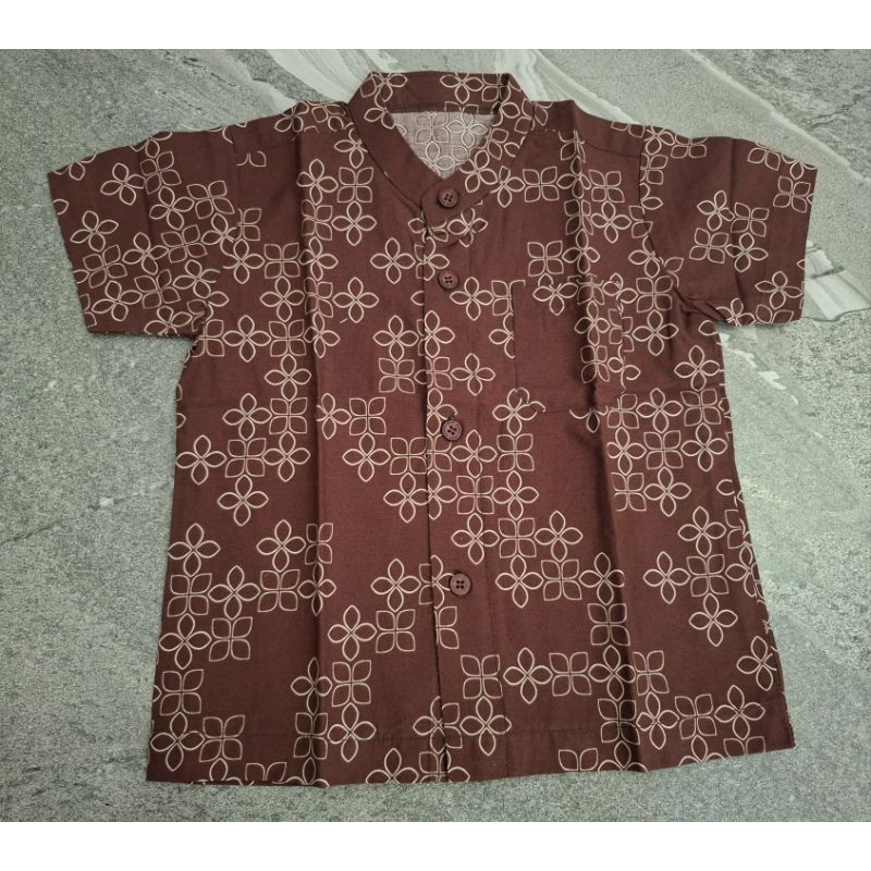 Baju Batik Anak Laki-Laki 1 Tahun (Preloved)
