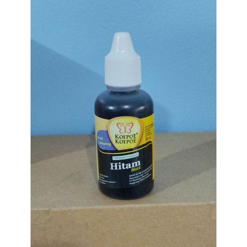 

Pewarna Makanan Kupu Kupu Warna Hitam 30ml