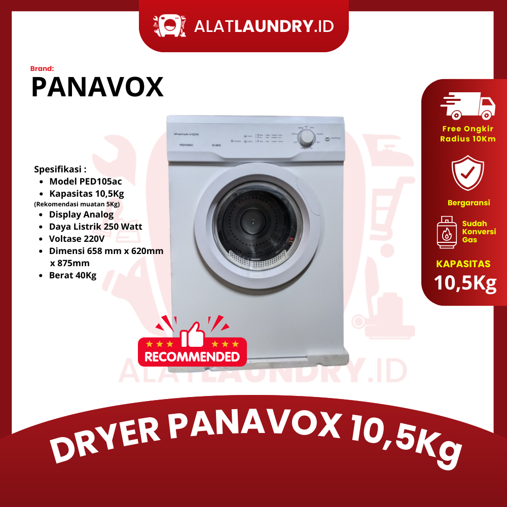 DRYER PANAVOX 10,5KG