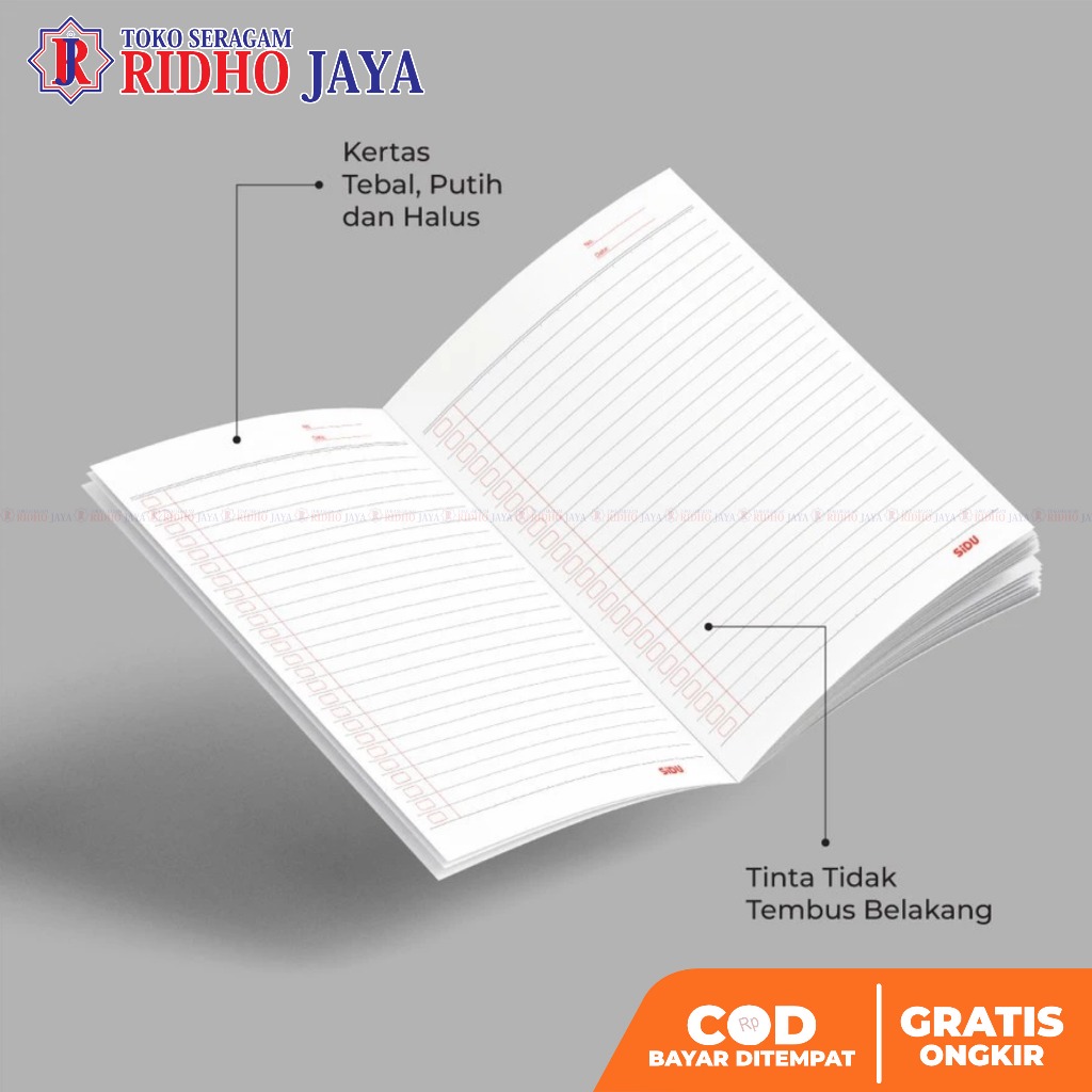 

Ay00! RIDHO JAYA Bukur Tulis SiDU Buku Tulis 58 Lembar Isi 10 Buku Buku Tulis Sinar Dunia