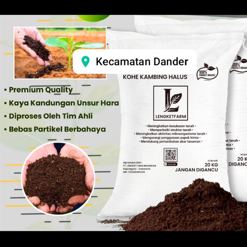 Kohe kambing halus fermentasi | 1kg