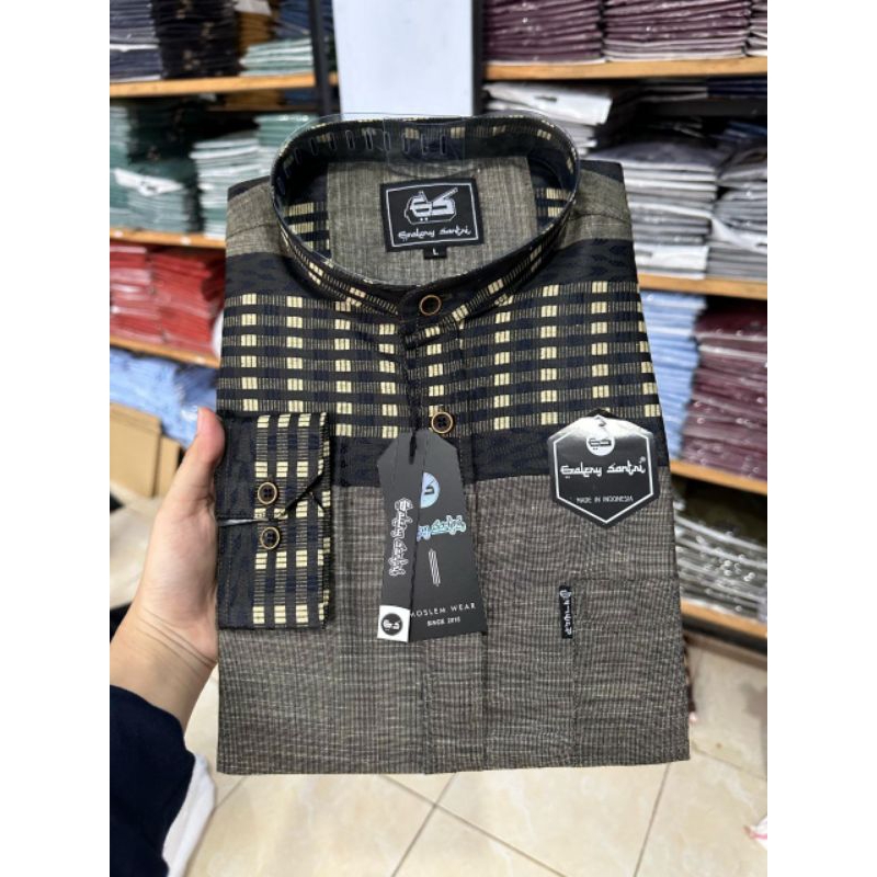 Kemeja Koko Pria Katun Madinah Premium Lengan Panjang