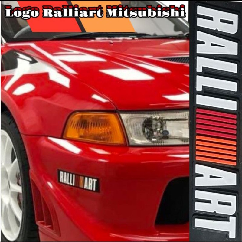 Emblem Stiker Logo Xpander Pajero Outlander Lancer  Ralliart Mitsubishi 3D