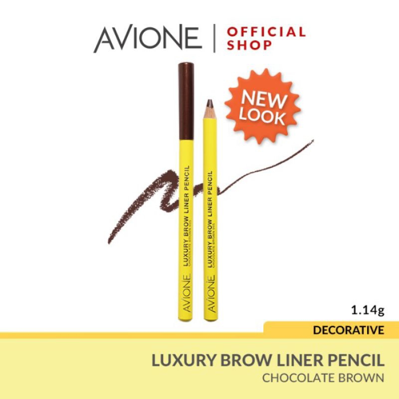 Avione Luxury Brow Liner Pencil - Black|| Pensil alis avione
