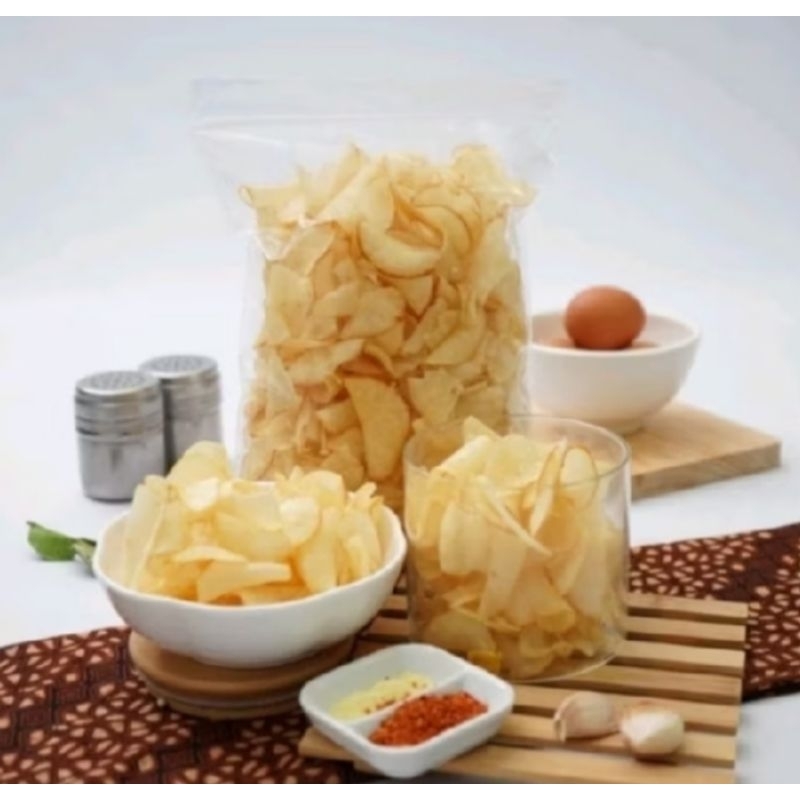 

Keripik Singkong Super Bawang Daun Gurih Renyah 500gr