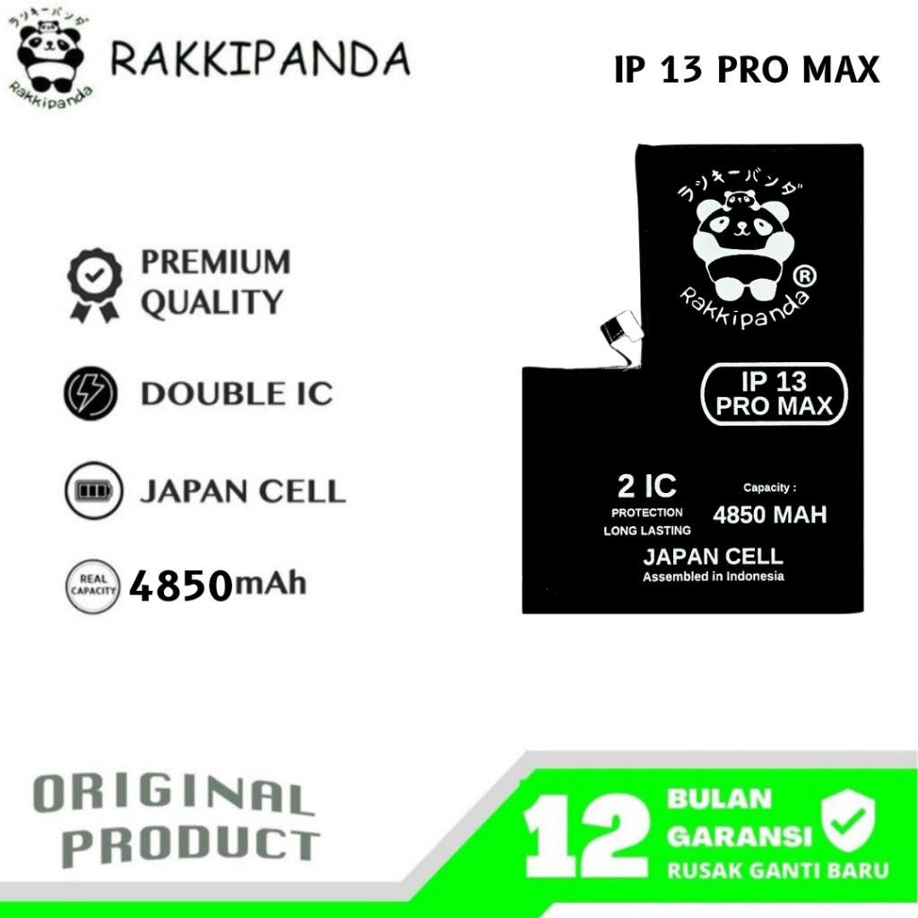 RakkiPanda - Ip 13 Pro Max Batre Batrai Baterai