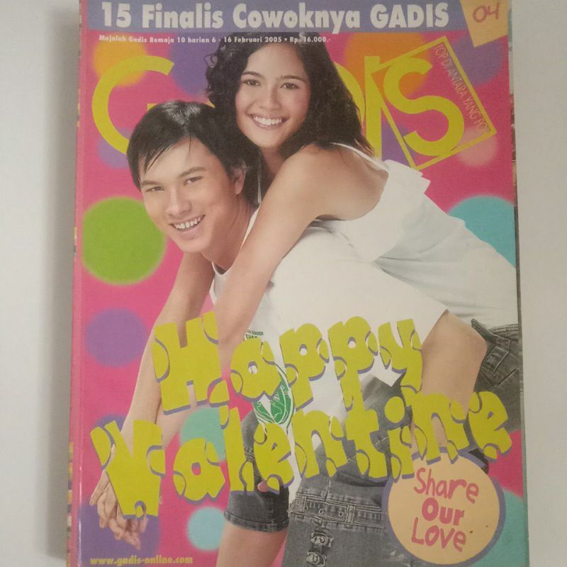 Majalah Gadis Edisi Valentine 2005 Cover Nicholas Saputra