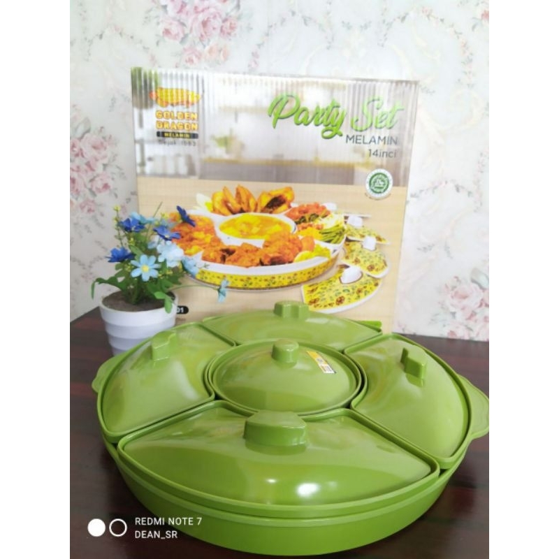 Partai set melamin PS-0101 prasmanan melamin ready hanya hijau