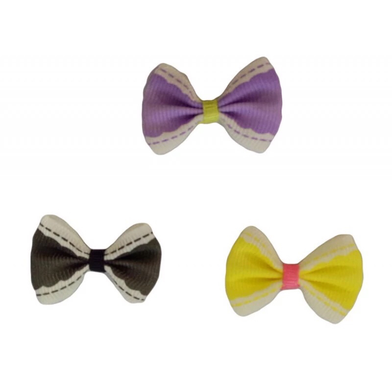 

Girlie Glue Vintage Bows - Black Purple Yellow