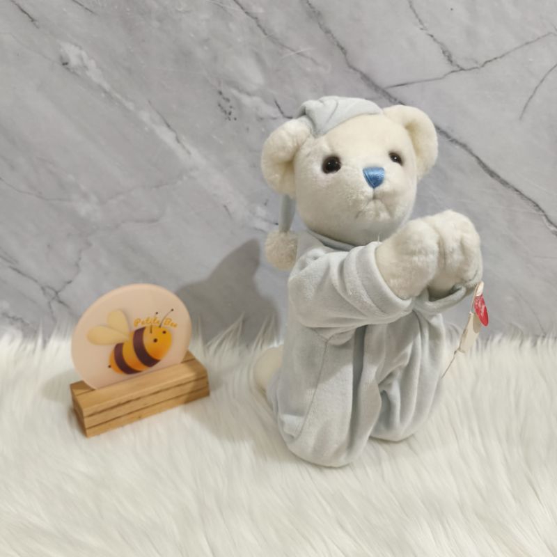 Boneka Elektrik Beruang Classic Vintage Berdoa Kostum Baju Tidur Original Aurora Baby