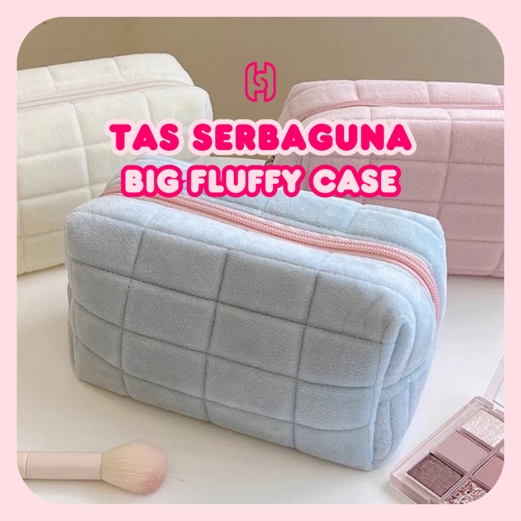 

SOVA - Tempat Pensil Wadah Serbaguna Big Fluffy Pillow | Tas Pouch Makeup Tas Korean Style