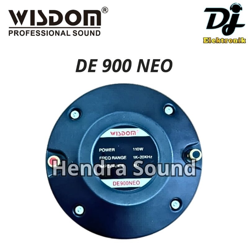 WISDOM ● DE 900 NEO / DE900 NEO - Speaker Tweeter / Driver