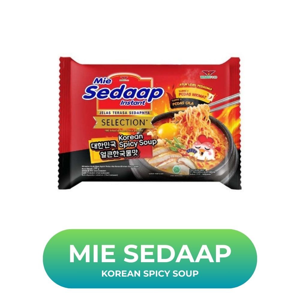 

Mie Sedaap korean Spicy Soup (Pcs)
