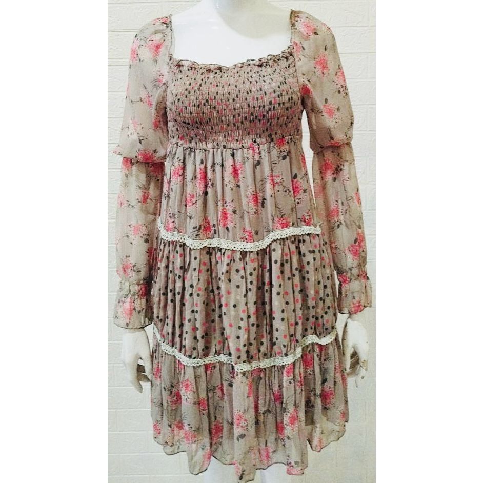 DRESS SIFON BUNGA BRAND MISS MISS