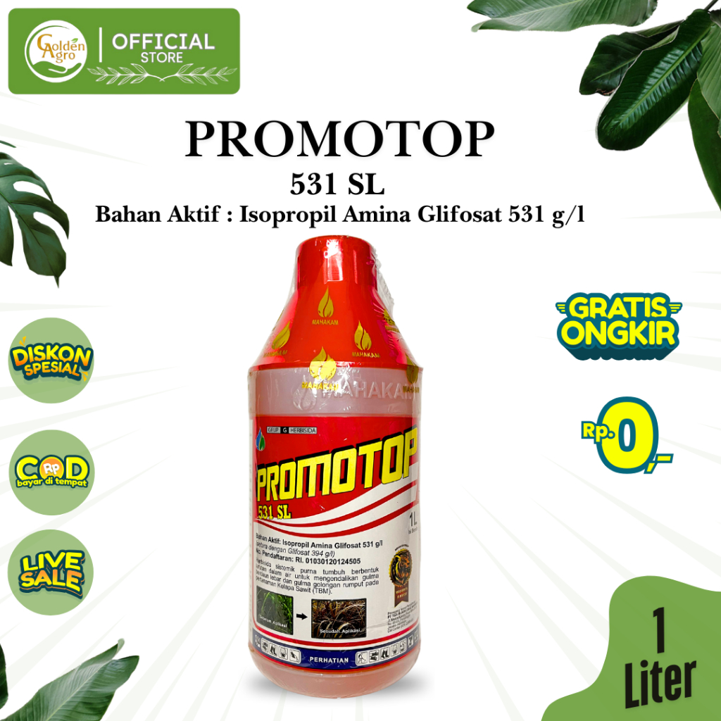HERBISIDA PROMOTOP 531SL 1L 1 LITER