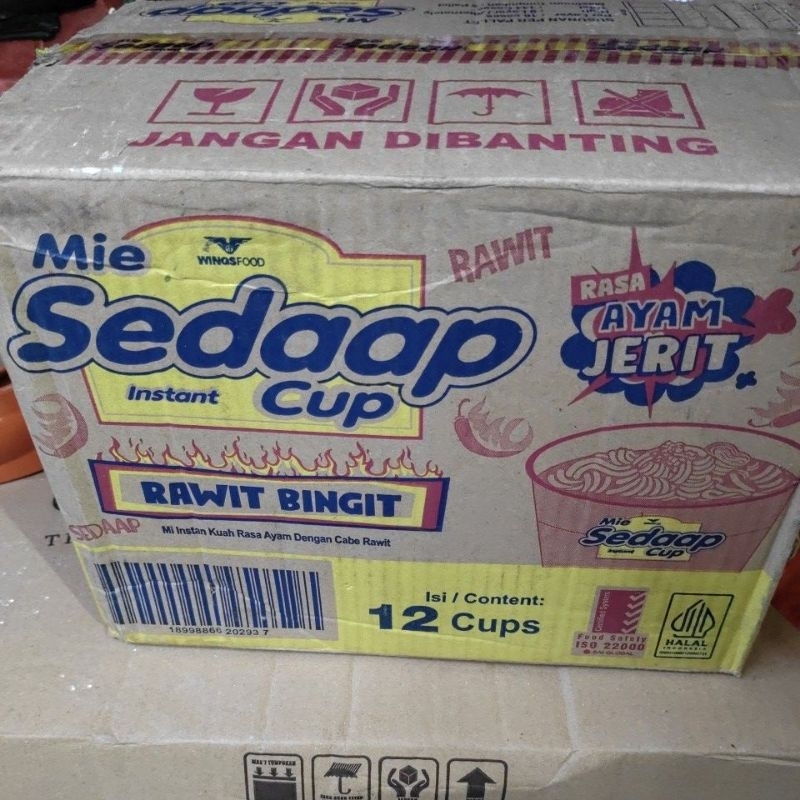 

SEDAAP CUP AYAM JERIT (1 KARTON ) ISI 12 PCS