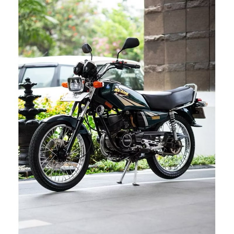 (I04) Striping Stiker Sticker Lis Les Polet Body Yamaha RX-King 2002 Berkualitas Warna Hijau Tua/Hij